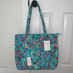 NWT Vera Bradley Ariel Little Mermaid Disney Large Tote in Recycled Cotton